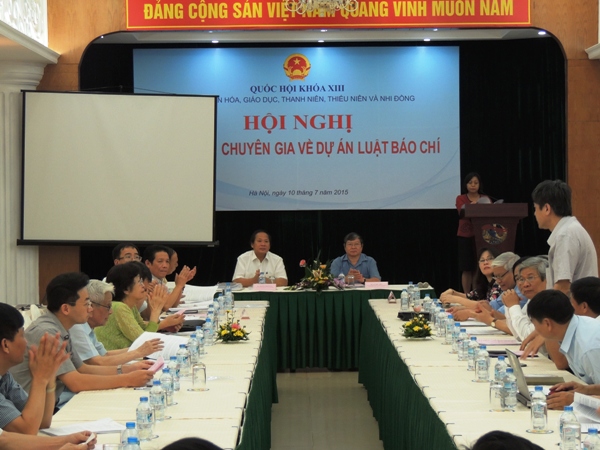 Tham vấn chuyên gia về Dự án Luật Báo chí